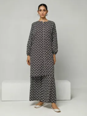 2pc Printed Pret - B&W (Z-000020)
