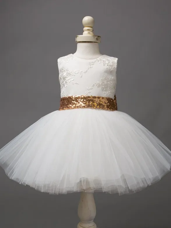 Baby Big Sequin Bow Tutu Dress