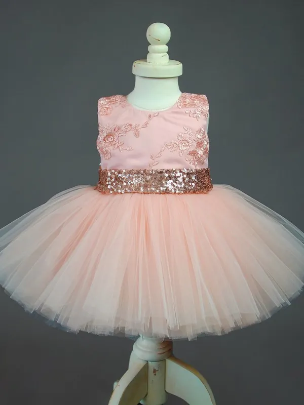 Baby Big Sequin Bow Tutu Dress