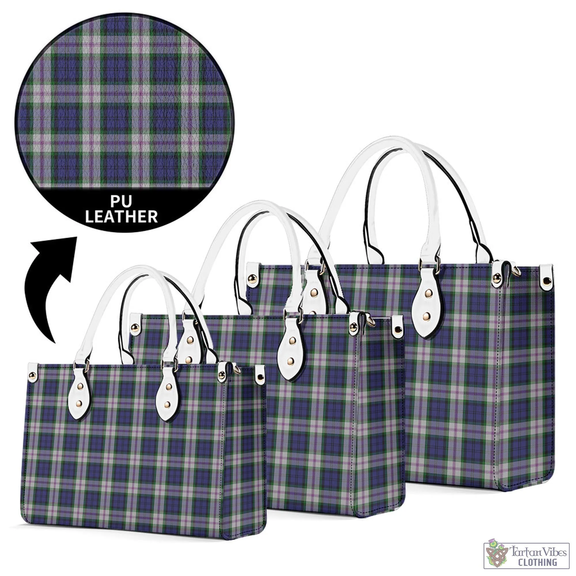 Baird Dress Tartan Luxury Leather Handbags
