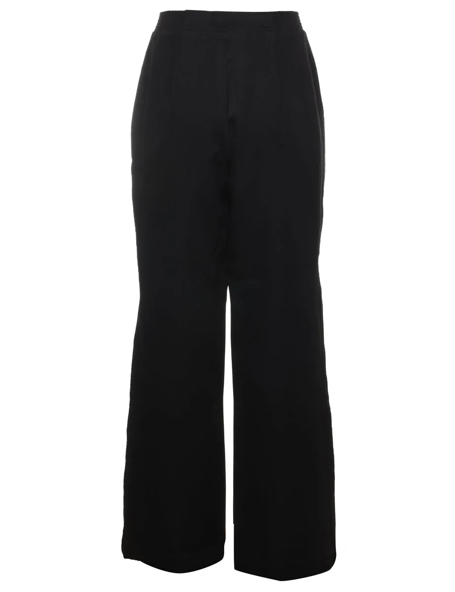 Black Wide Leg Trousers - W26 L33