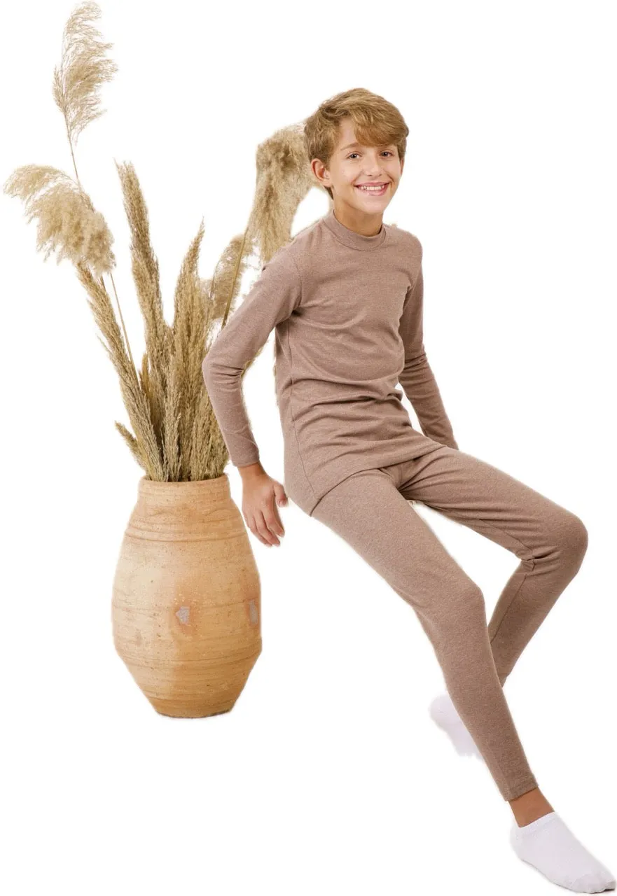 Boy`s Primo Half Collar Thermal Set (Lycra Plush)