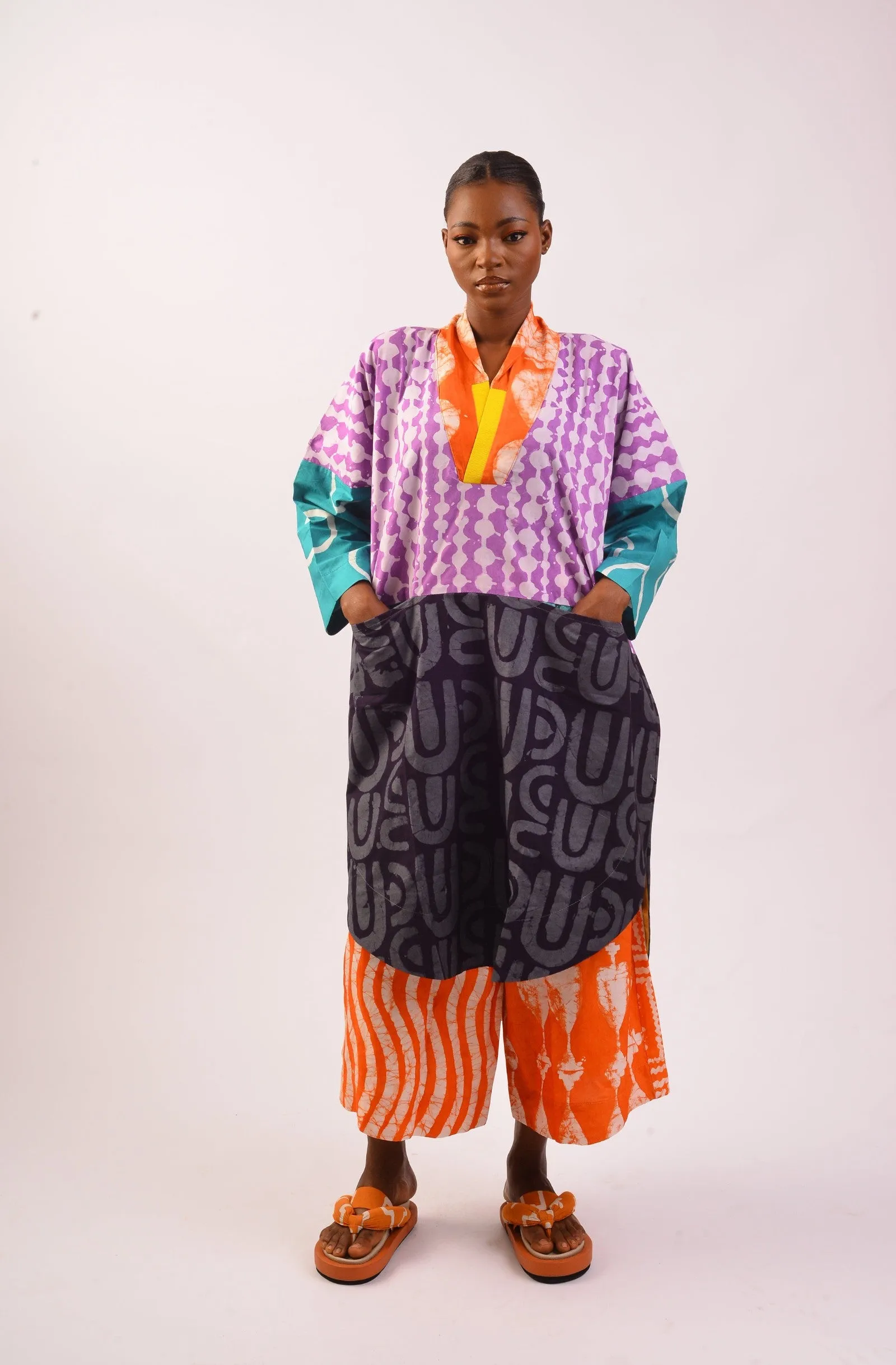 Dye Lab Lilac Shirt Agbada