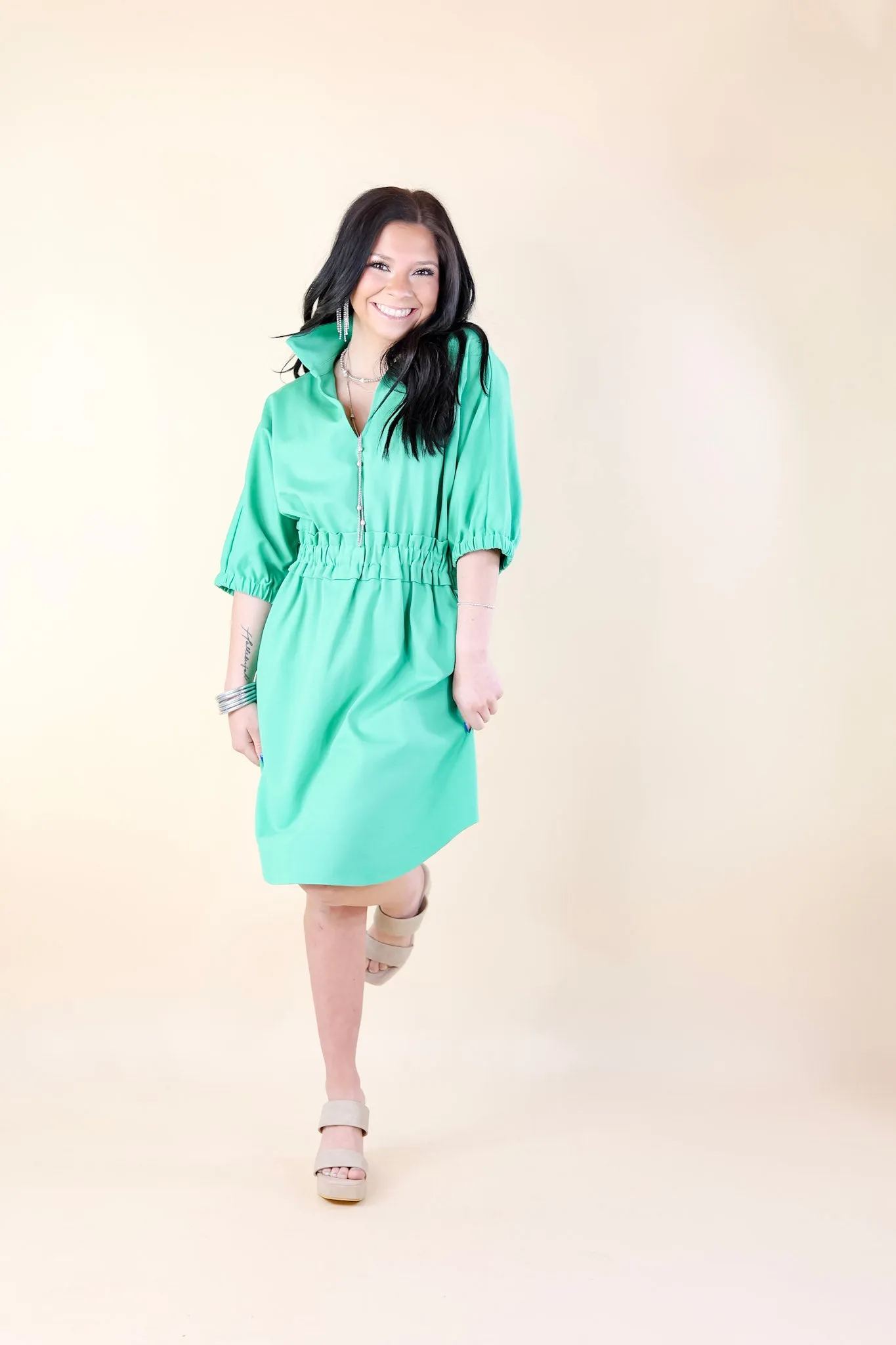 Emily McCarthy | Palmer Dress in Green