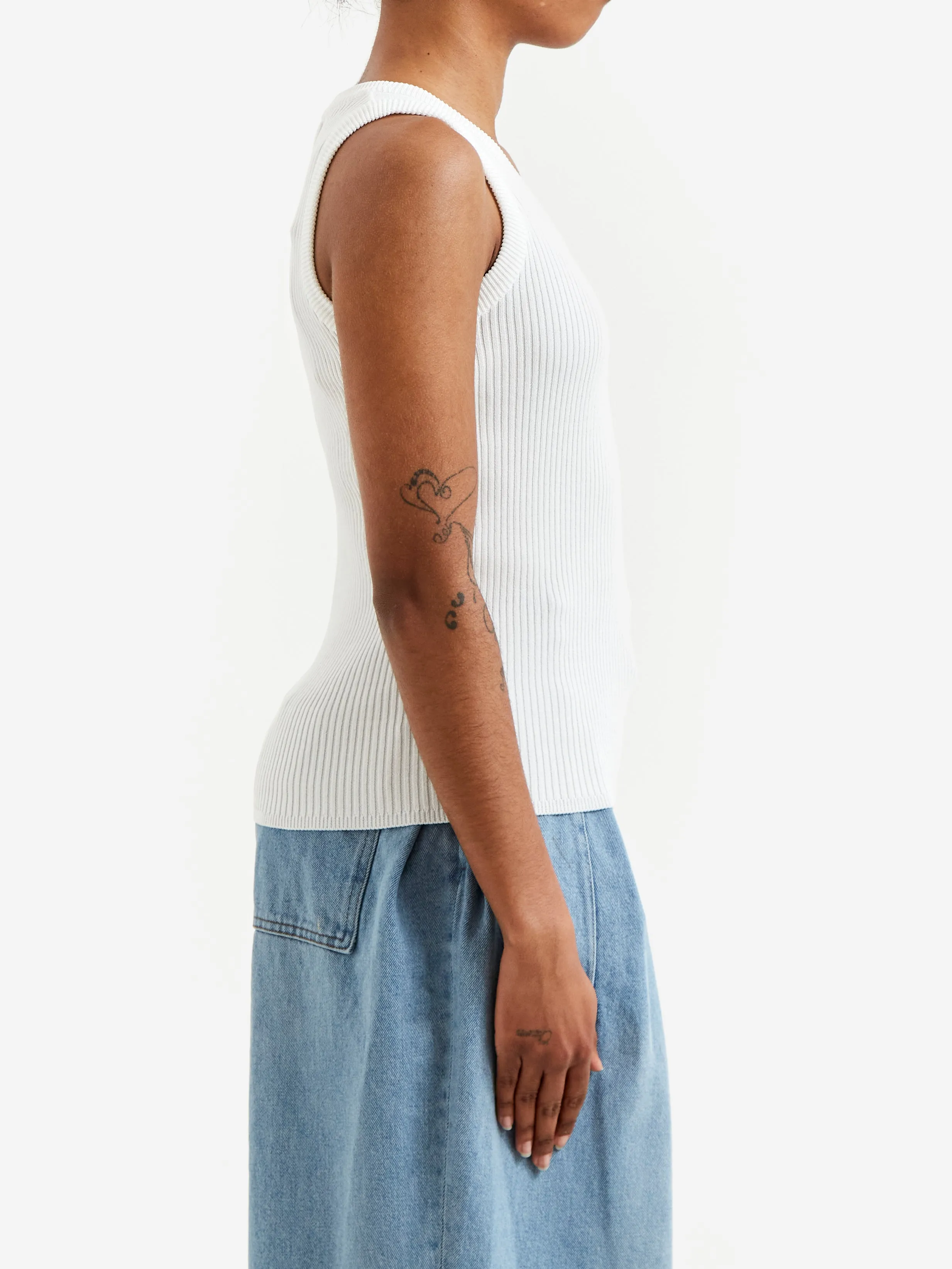 Epingler Round Vest Knit - Ivory