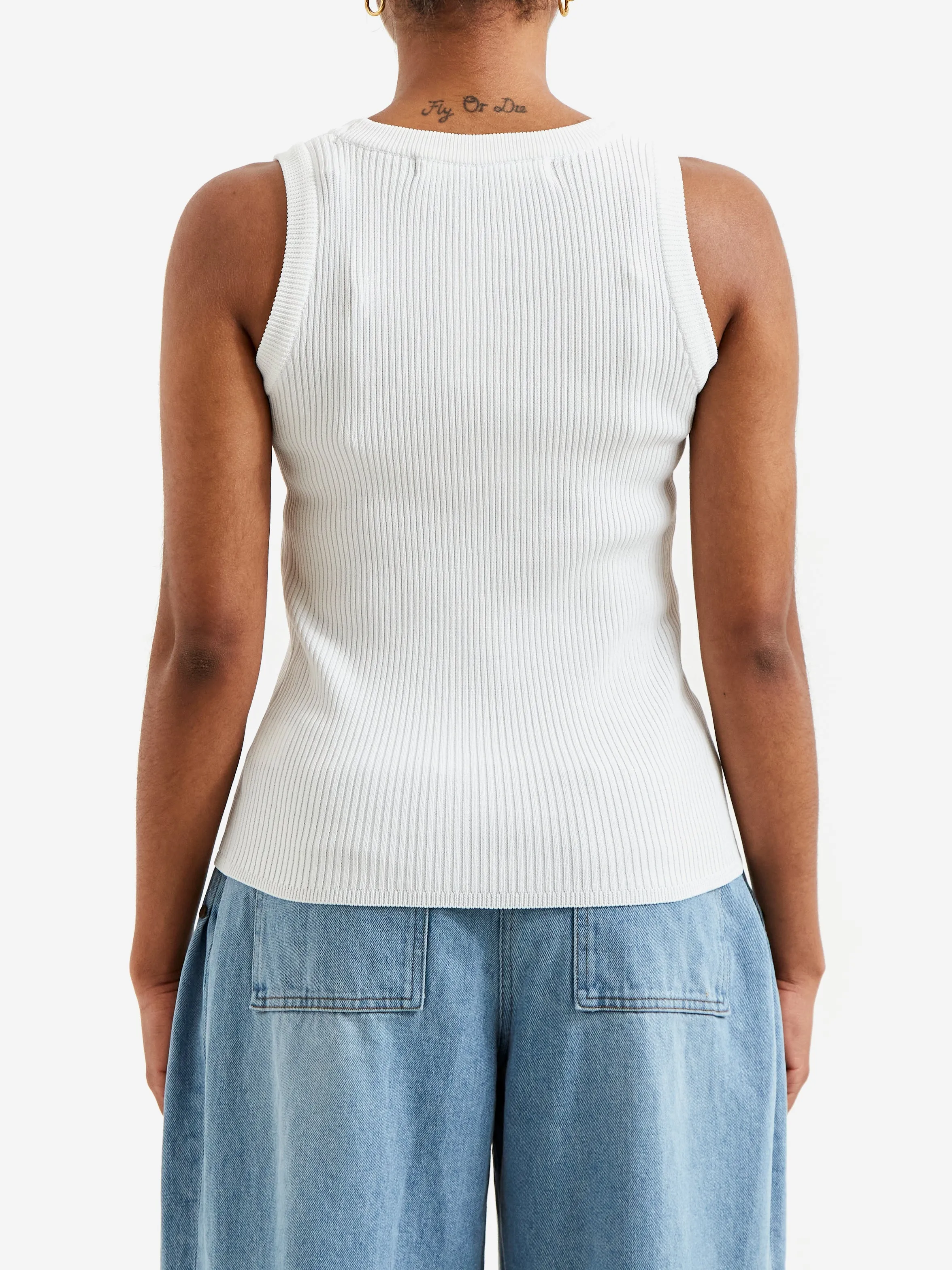 Epingler Round Vest Knit - Ivory