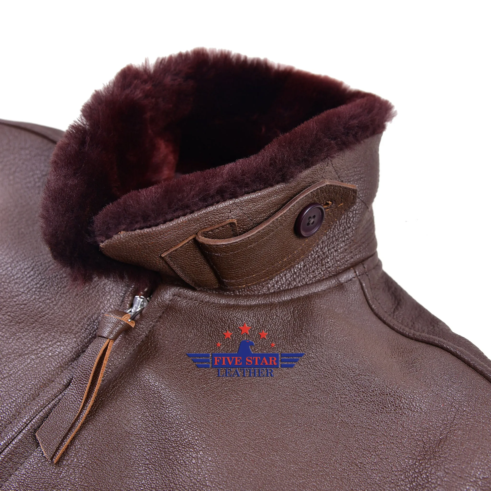 FiveStar Leather Repro G1 Cagleco Sportswear Jacket Mid Brown Goatskin