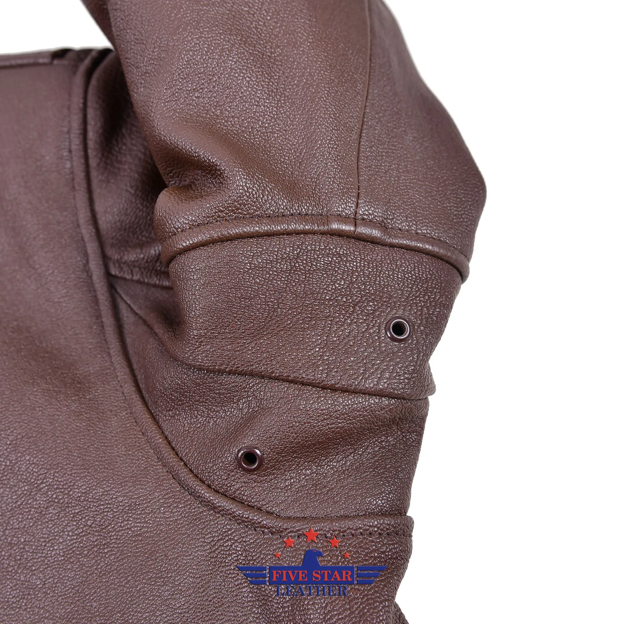 FiveStar Leather Repro G1 Cagleco Sportswear Jacket Mid Brown Goatskin