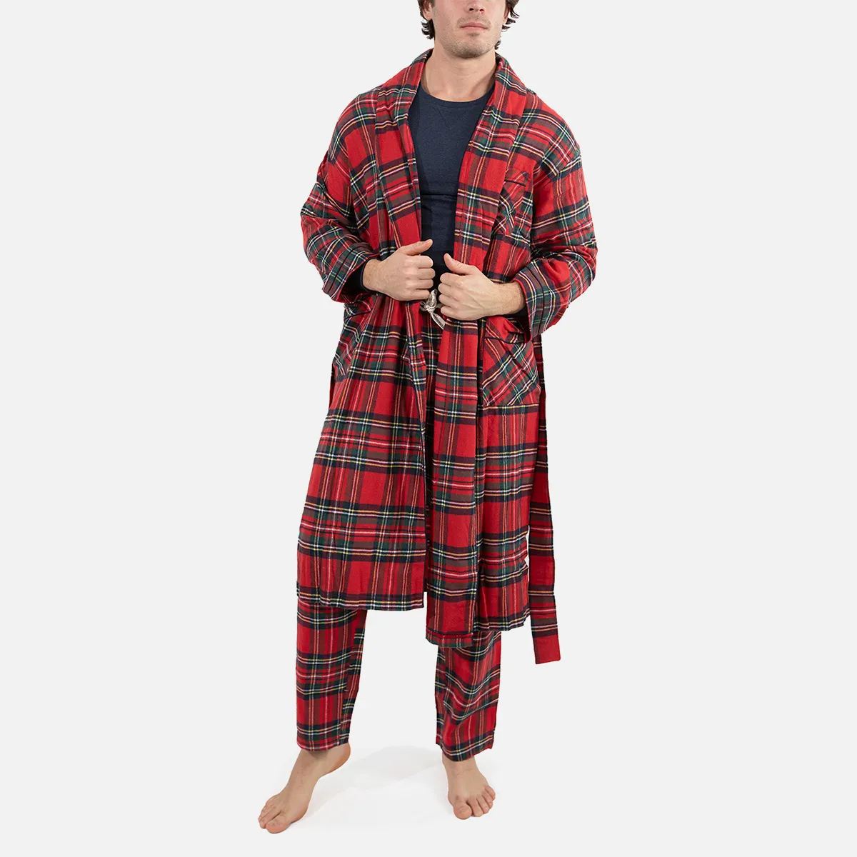 Flannel Shawl Robe