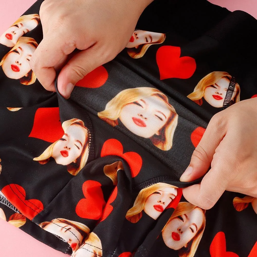 Gifts For Men Custom Heart Boxer Shorts
