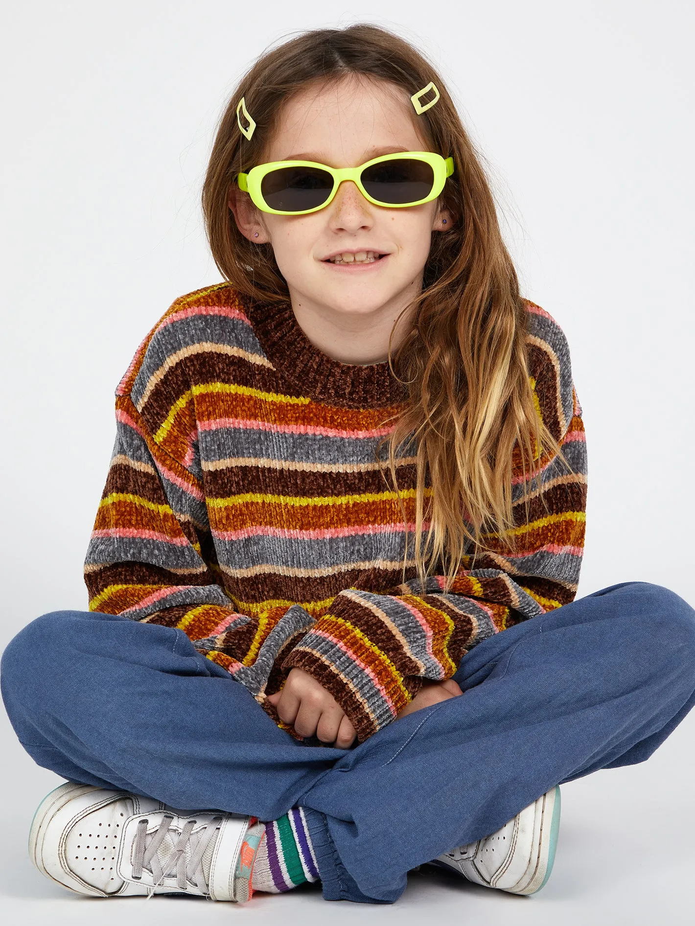 Girls Bubble Tea Sweater - Dark Chocolate