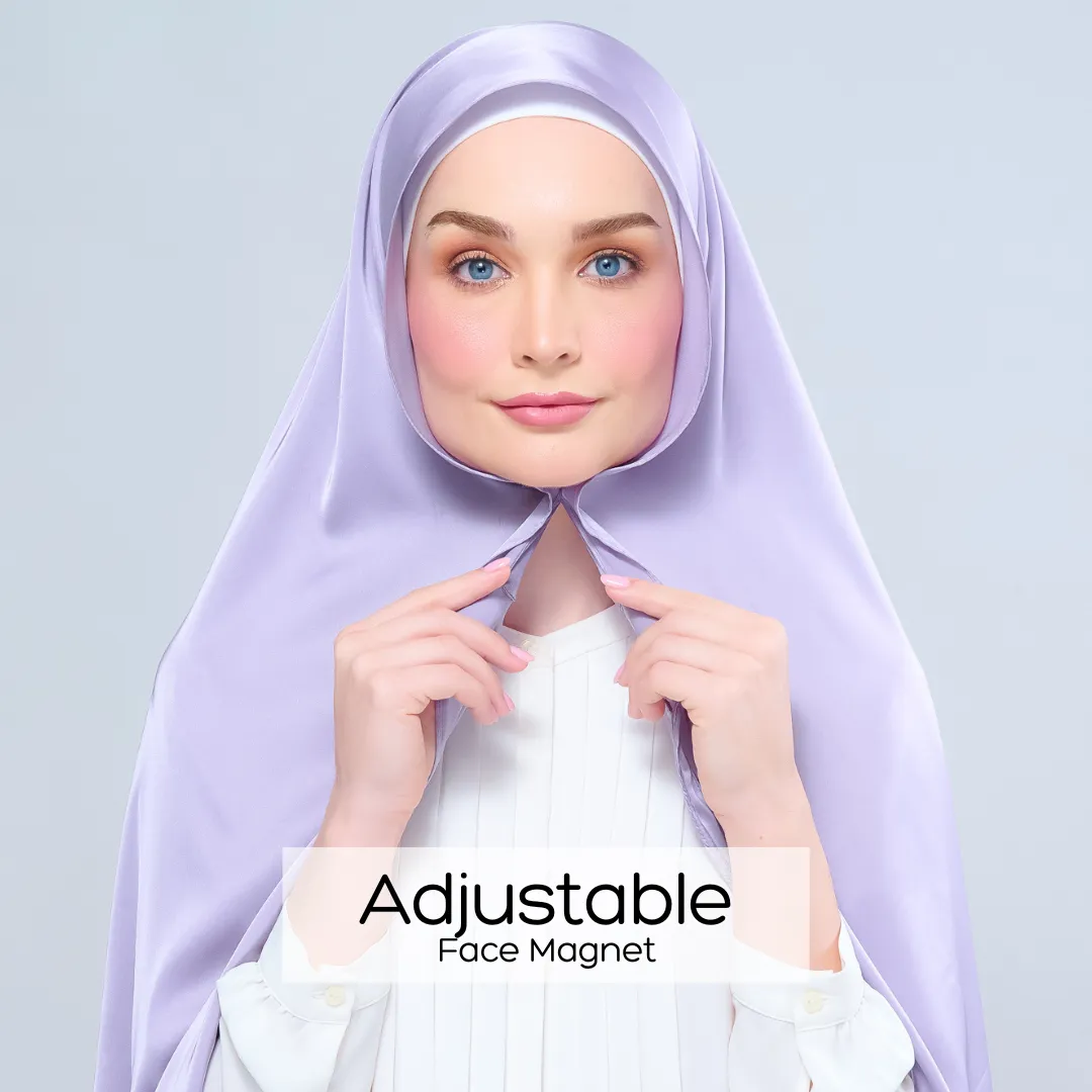 Instant Tag n' Go Shawl  | Satin Silk in Lavender Blush