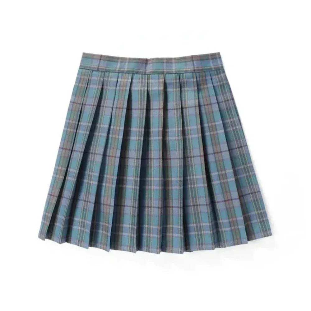 Japanese Theme Plaid Mini Skirt