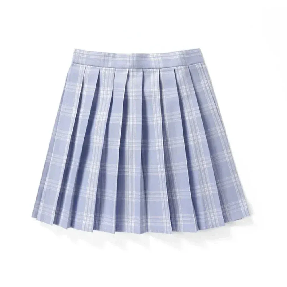 Japanese Theme Plaid Mini Skirt