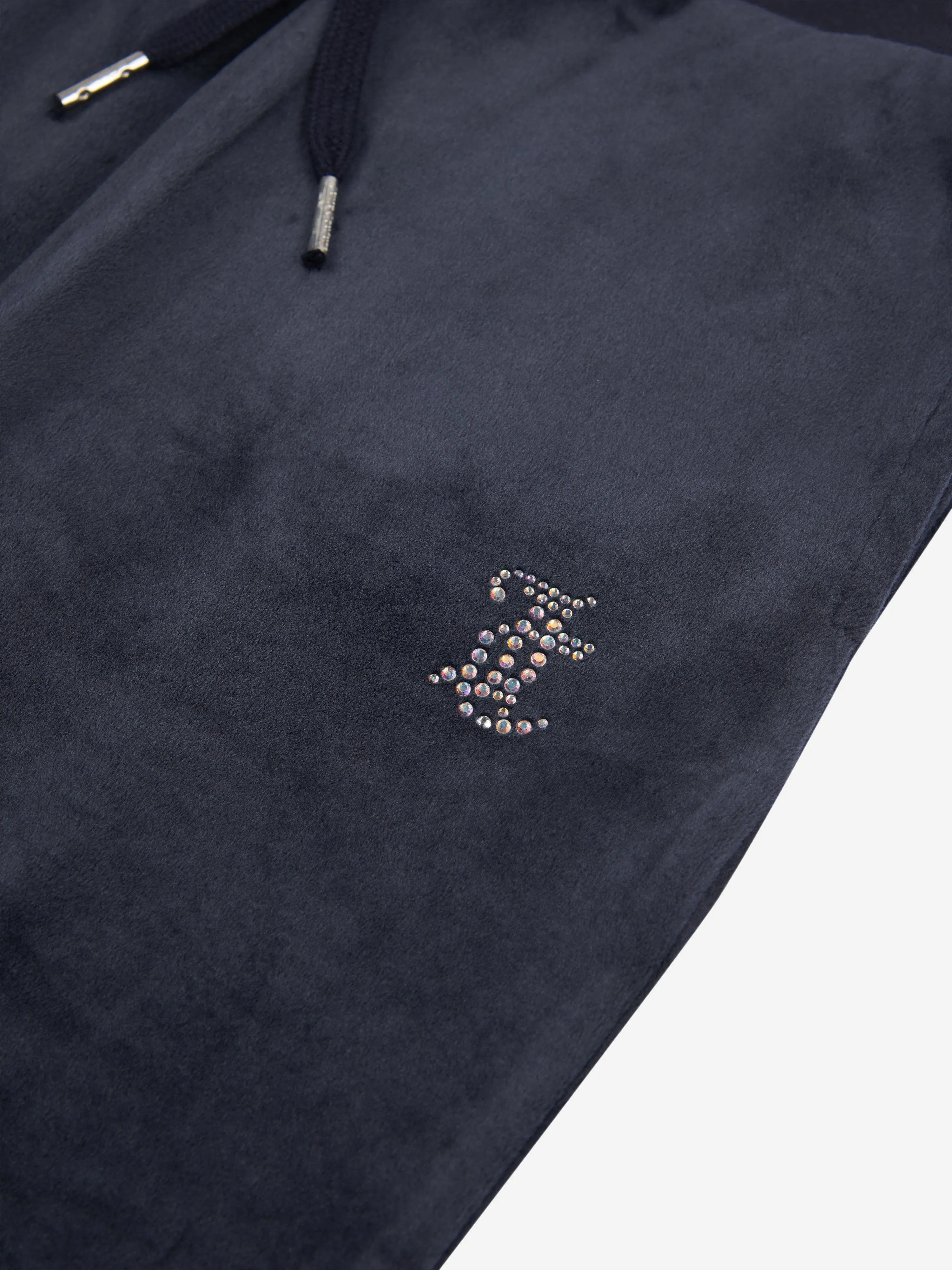Juicy Couture Girls Diamante Logo Bootcut Joggers in Navy