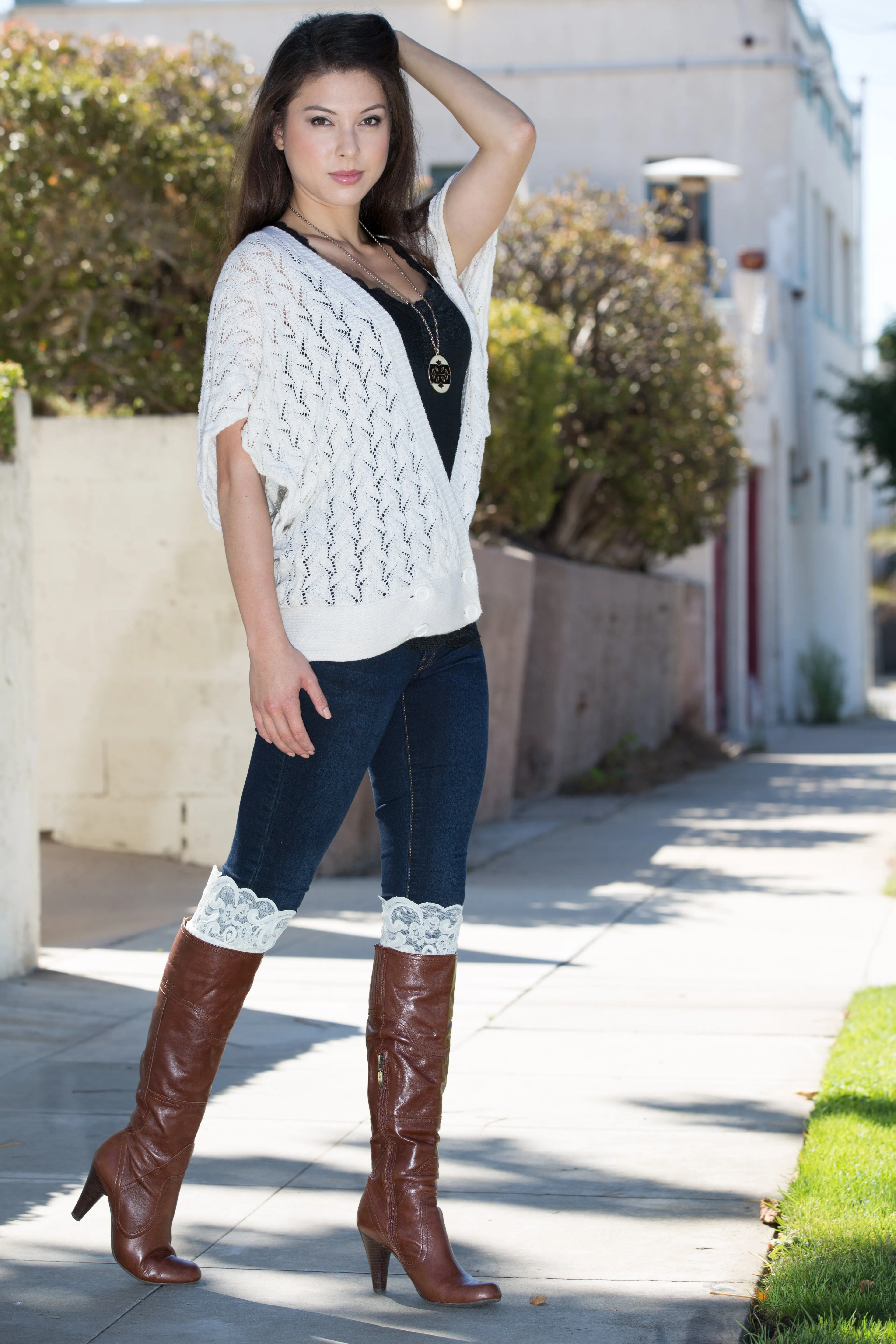 Lacie Lace Knee Hi's - Socks in Multiple Colors
