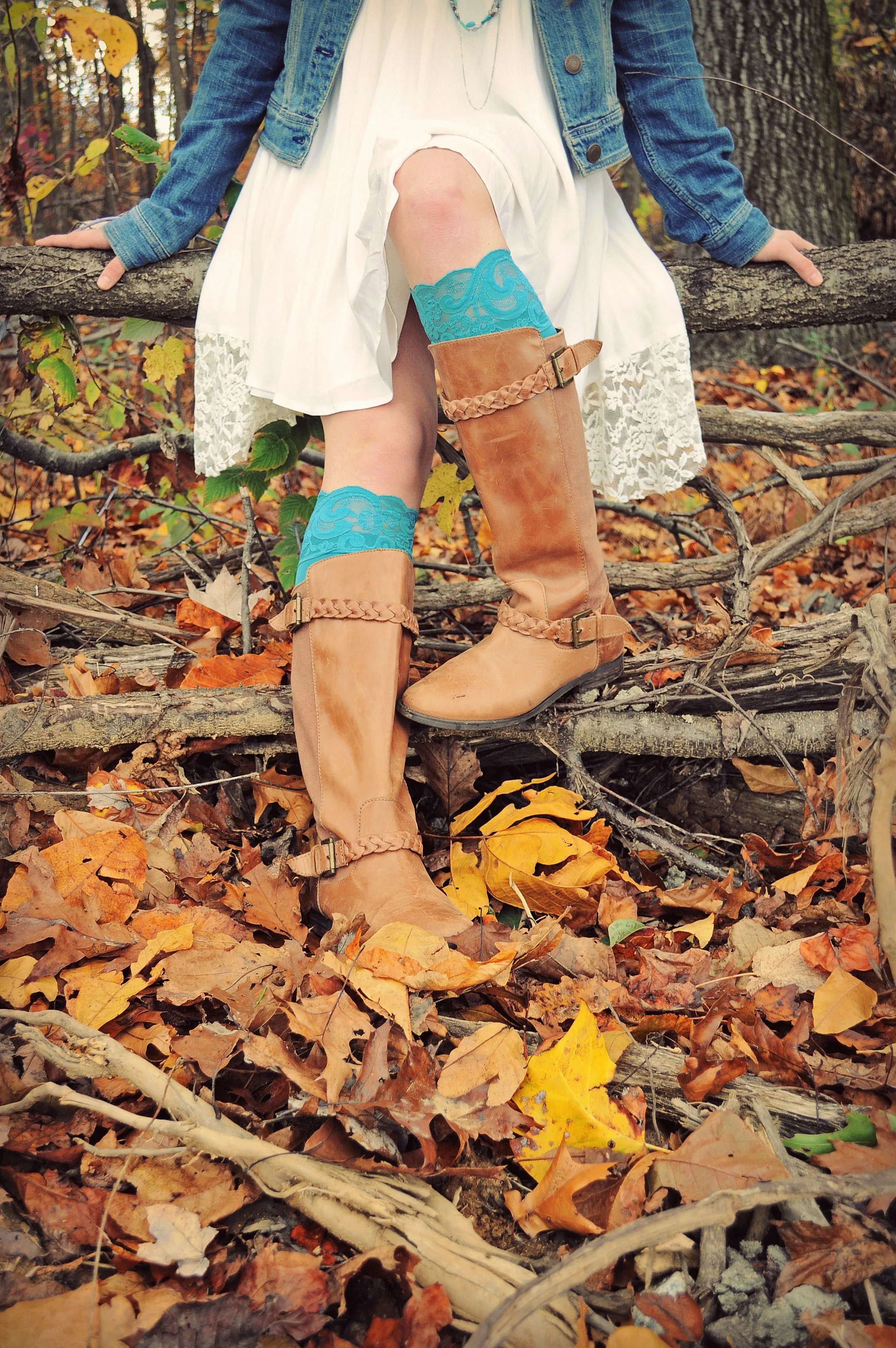 Lacie Lace Knee Hi's - Socks in Multiple Colors