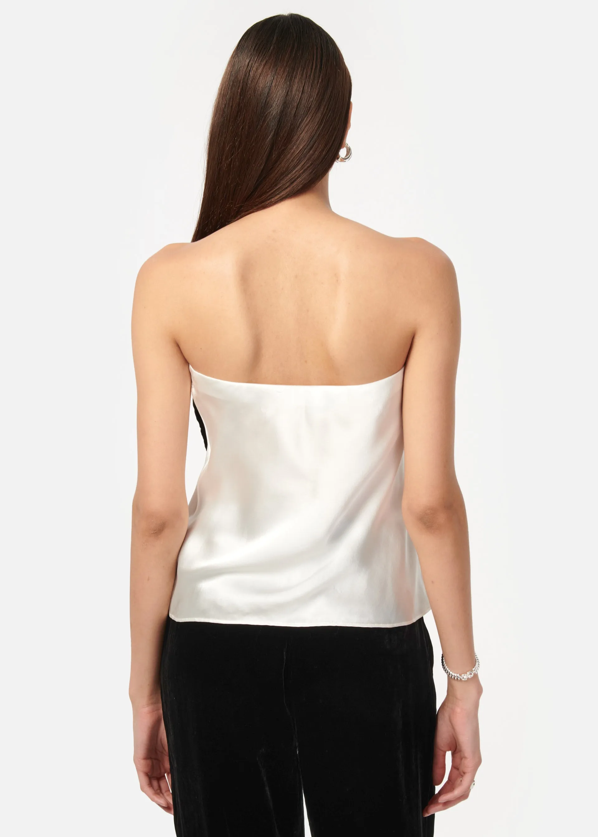 Lora Strapless Camisole White