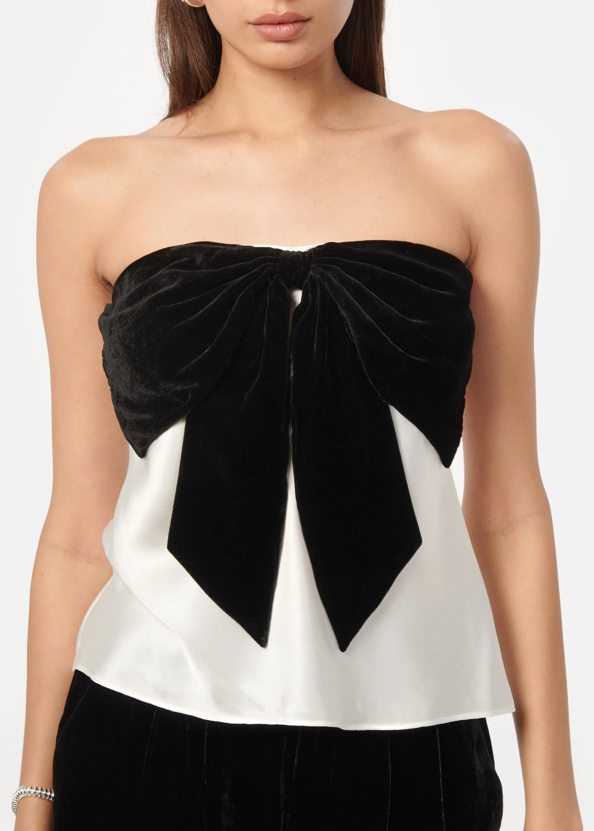 Lora Strapless Camisole White