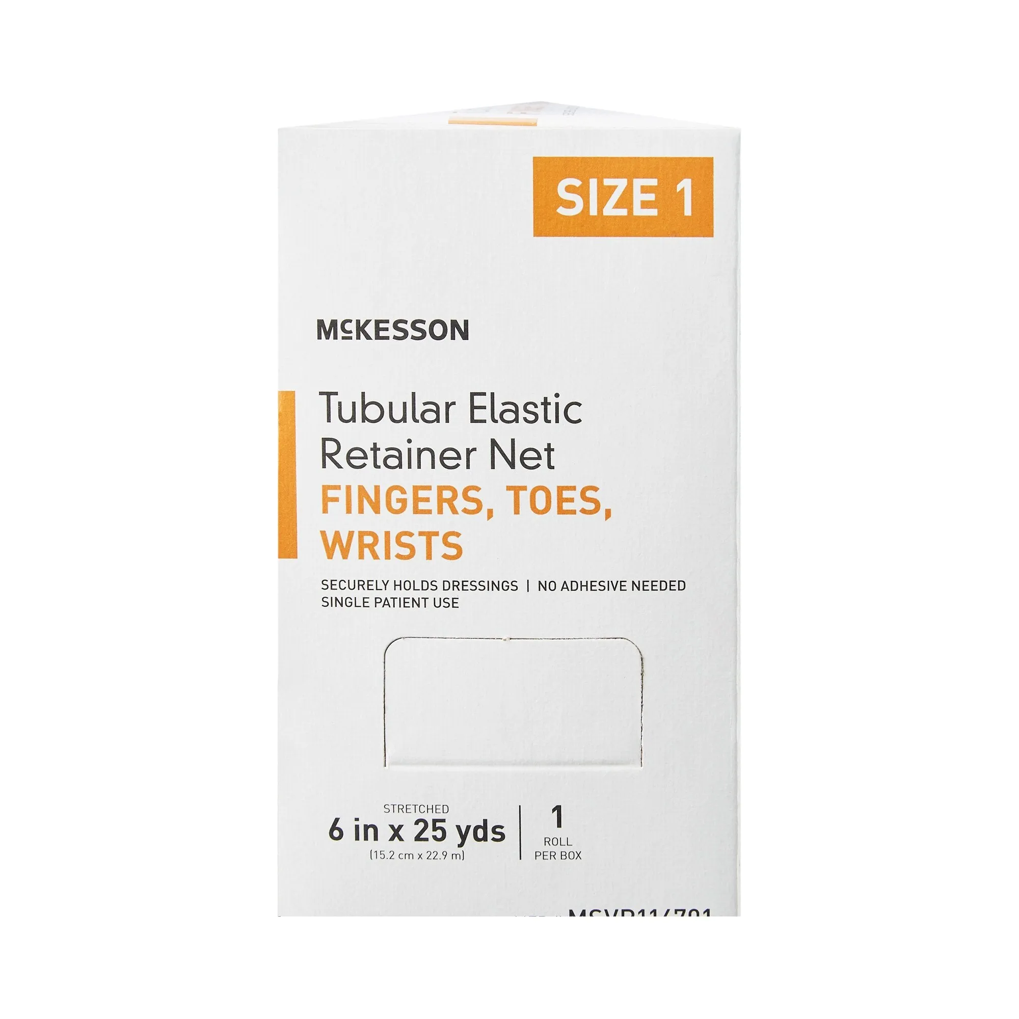 McKesson Tubular Elastic Retainer Net, 6 Inch X 25 Yards - Size 1