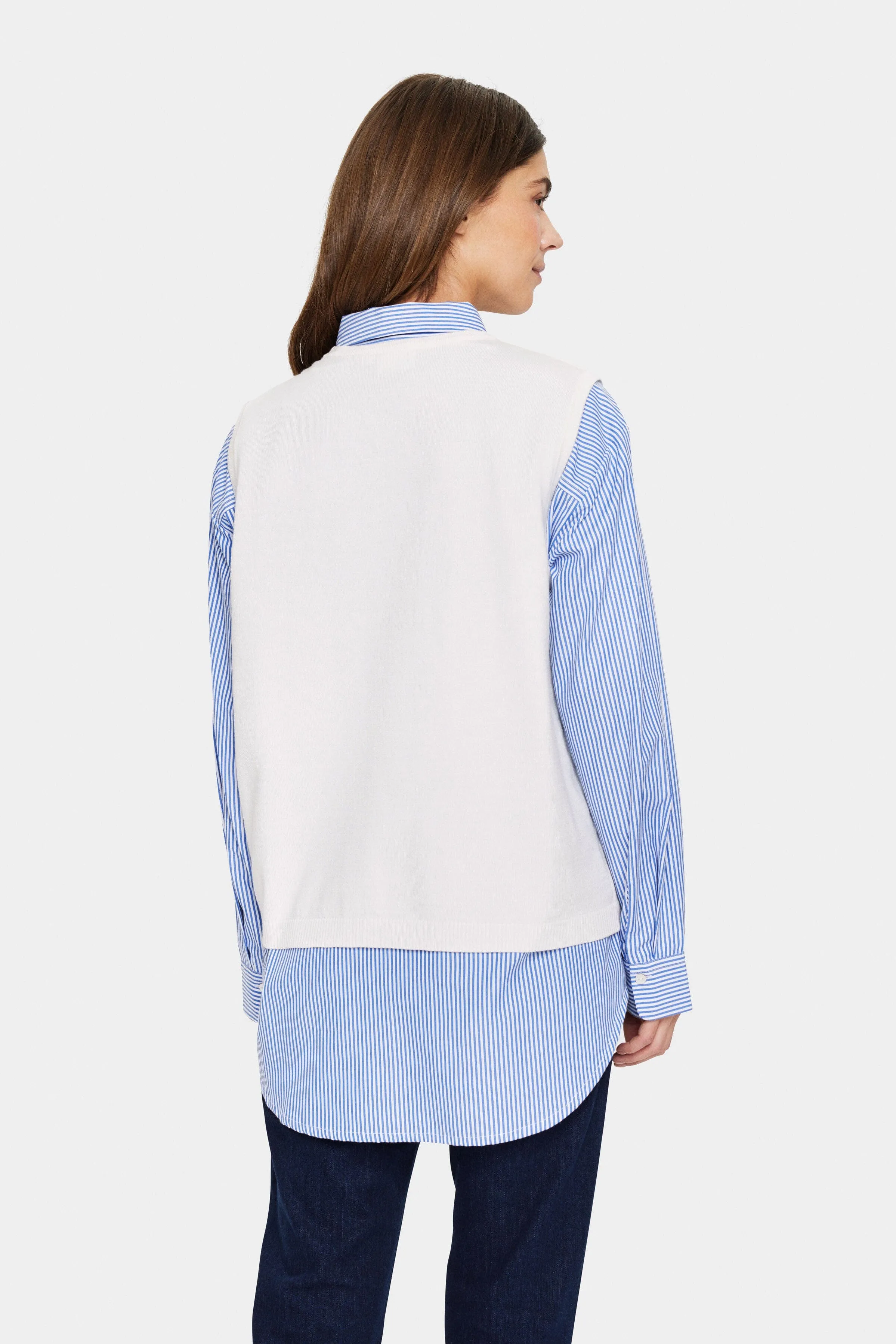 Mila Knitted Vest - Ice