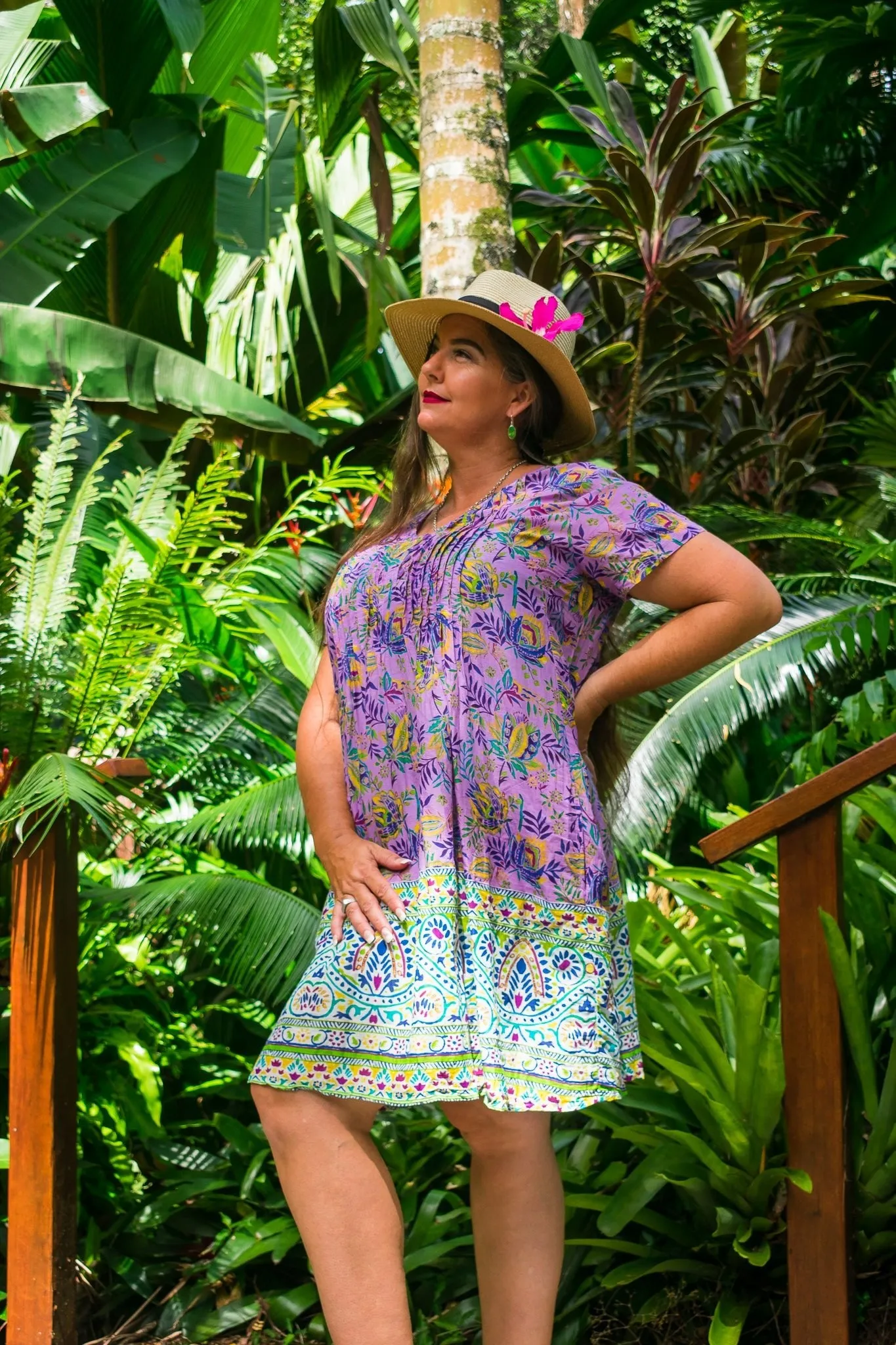 Motif Short Dress - Alambra