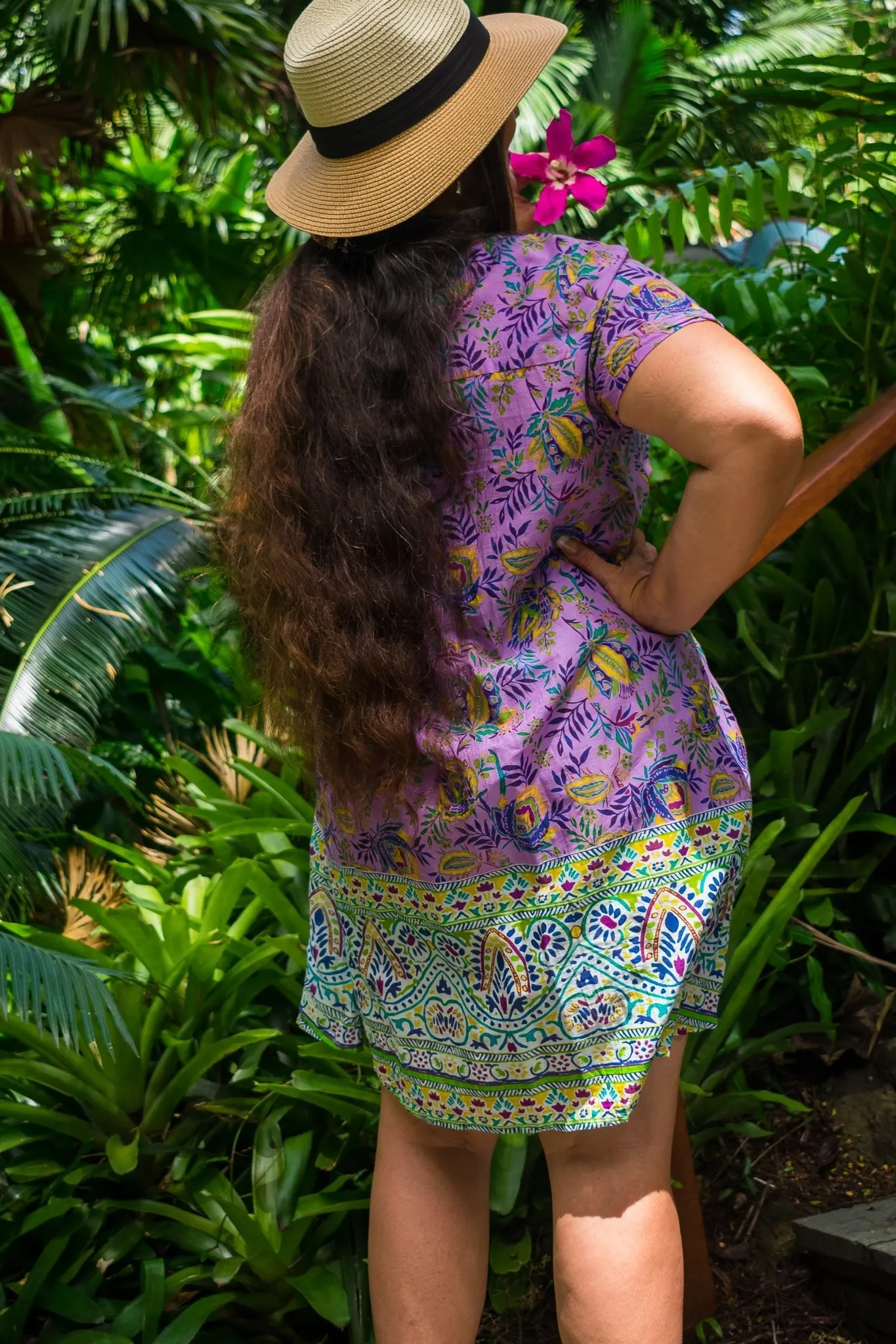 Motif Short Dress - Alambra