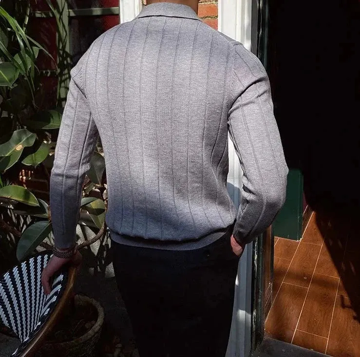 Oxford polo sweater