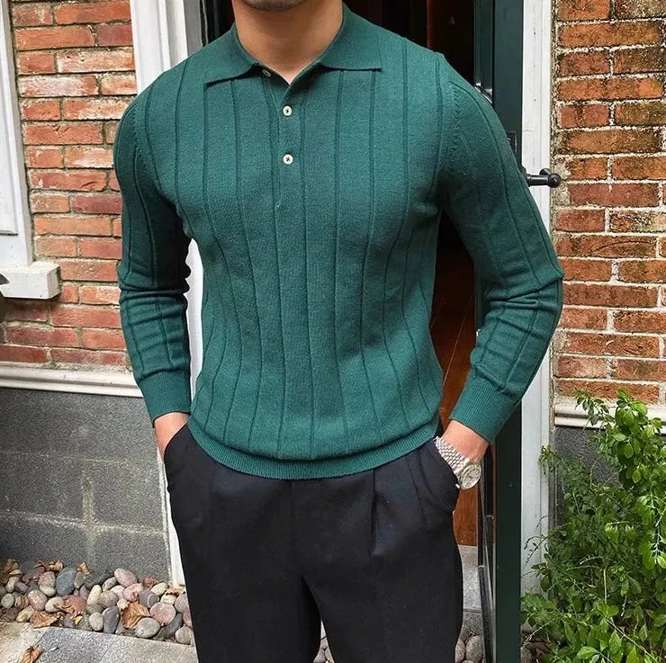 Oxford polo sweater