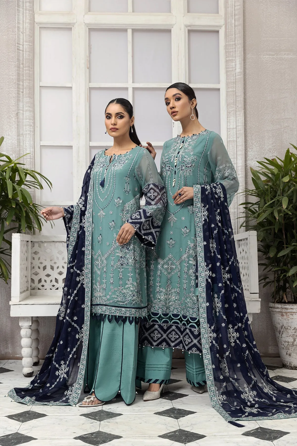 Party Wear Fancy Salwar Kameez in Blue Shade #PF461
