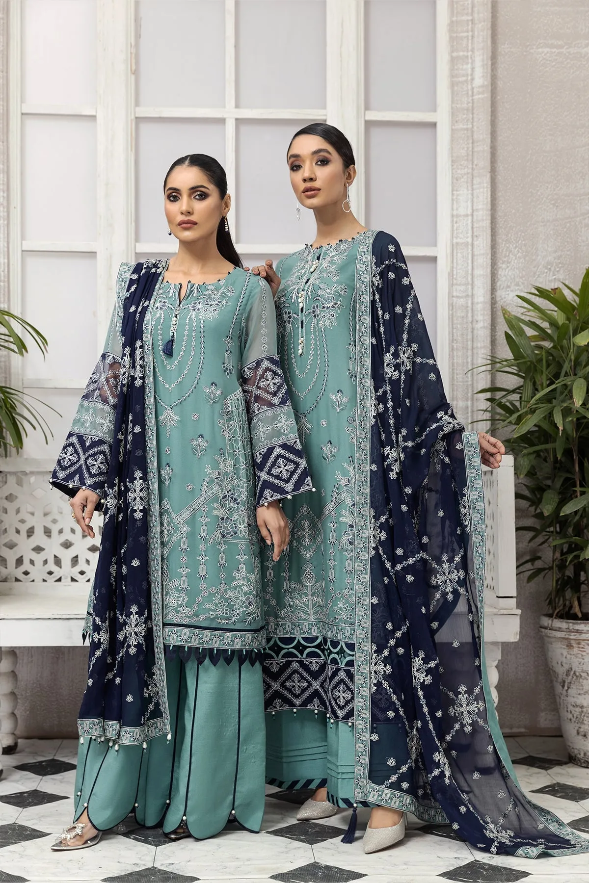 Party Wear Fancy Salwar Kameez in Blue Shade #PF461