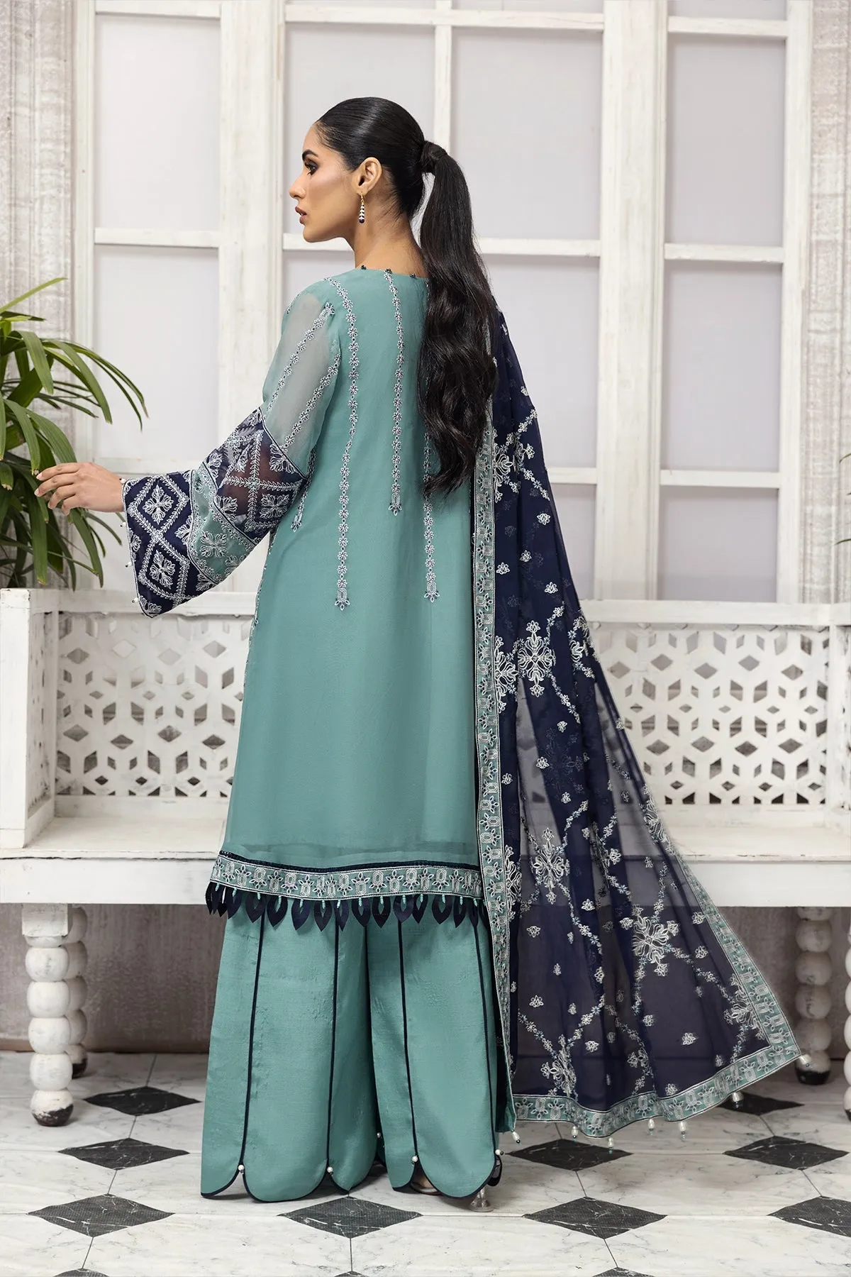 Party Wear Fancy Salwar Kameez in Blue Shade #PF461