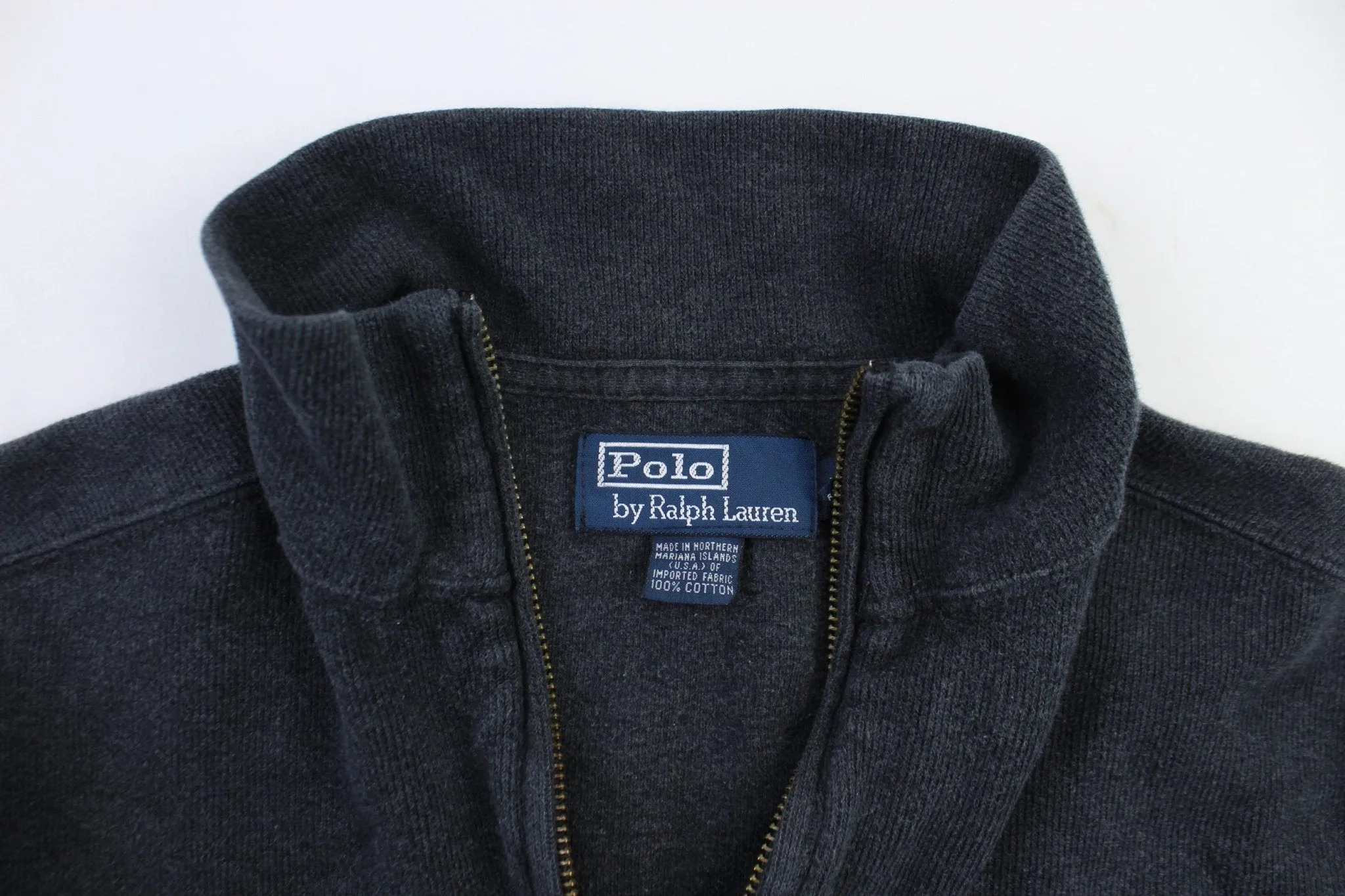 Polo by Ralph Lauren Embroidered Logo Grey Sweater