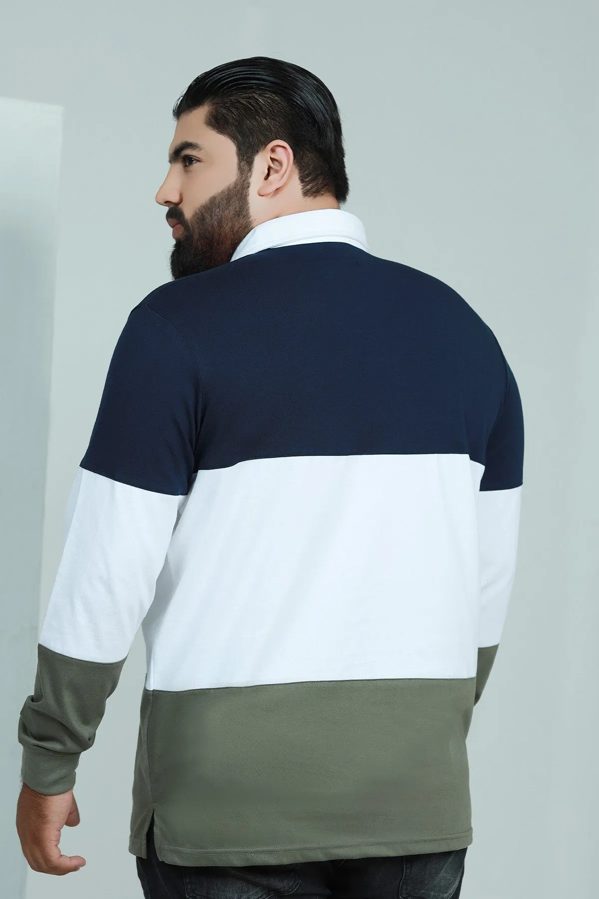 Rugby Striped Shirt (Plus Size) - W21 - MP0050P