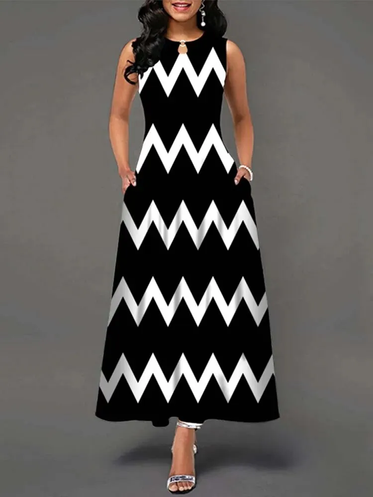 Summer Long Dresses Women Floral Print
