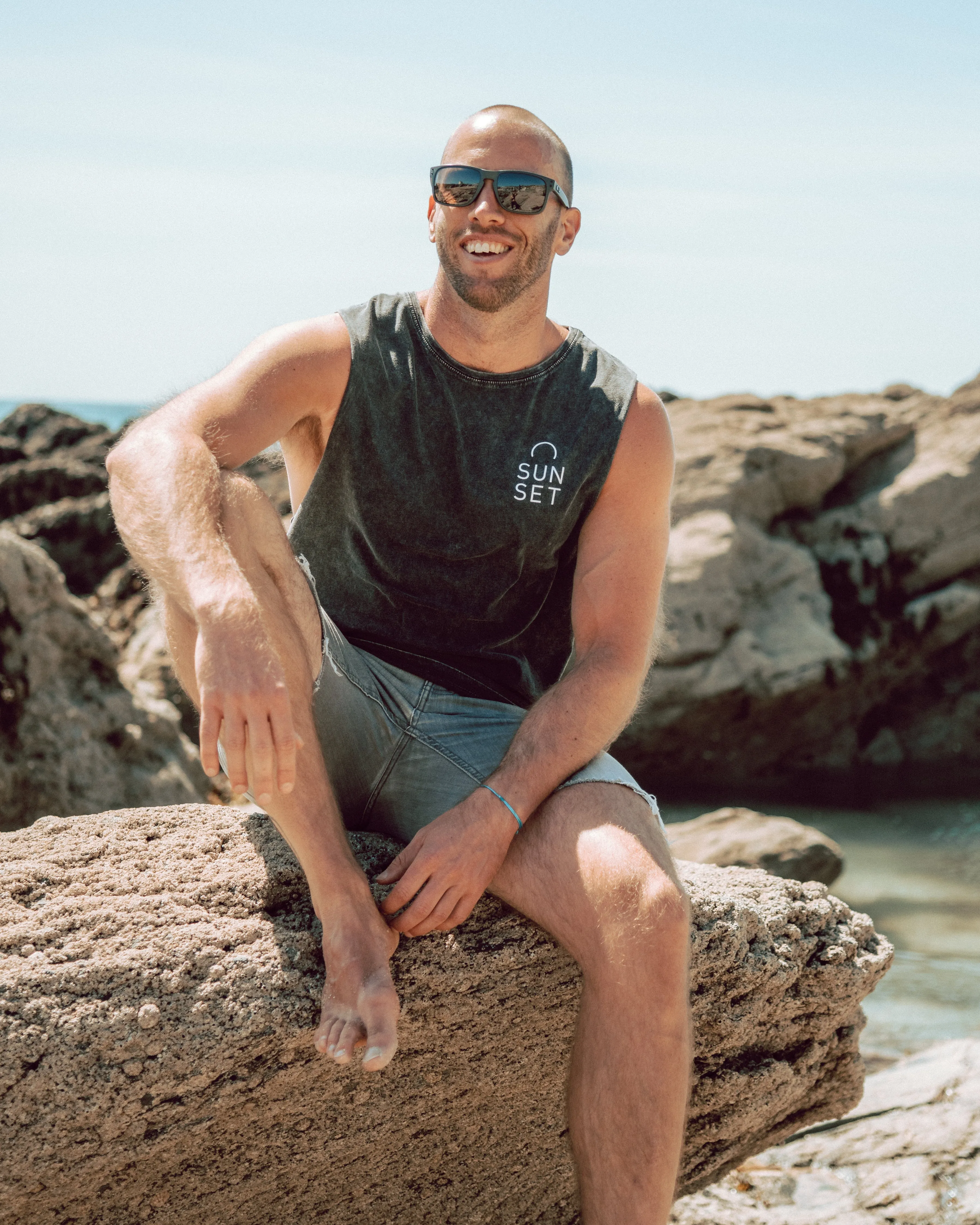 Sunset Surf Classic Vest - Stone Grey