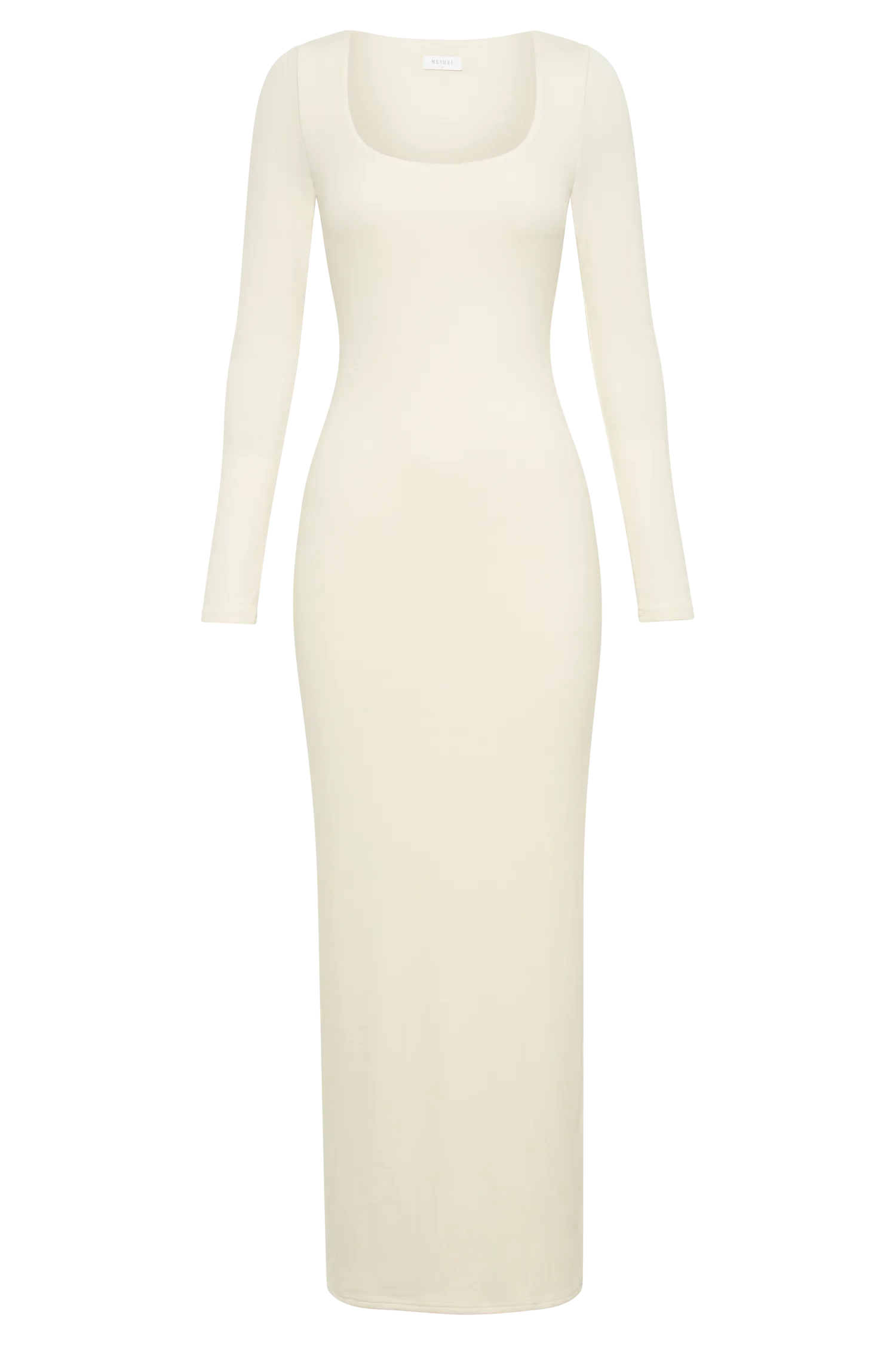 Vanessa Modal Long Sleeve Midi Dress - Bone