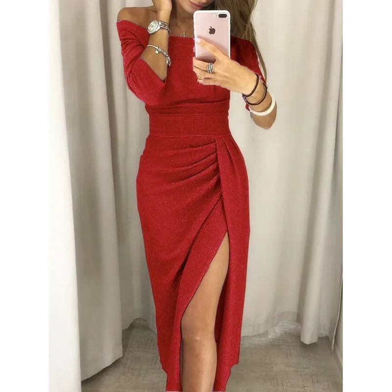 Women  Evening Party Ball Prom Gown Formal Cocktail Wedding Long Dress