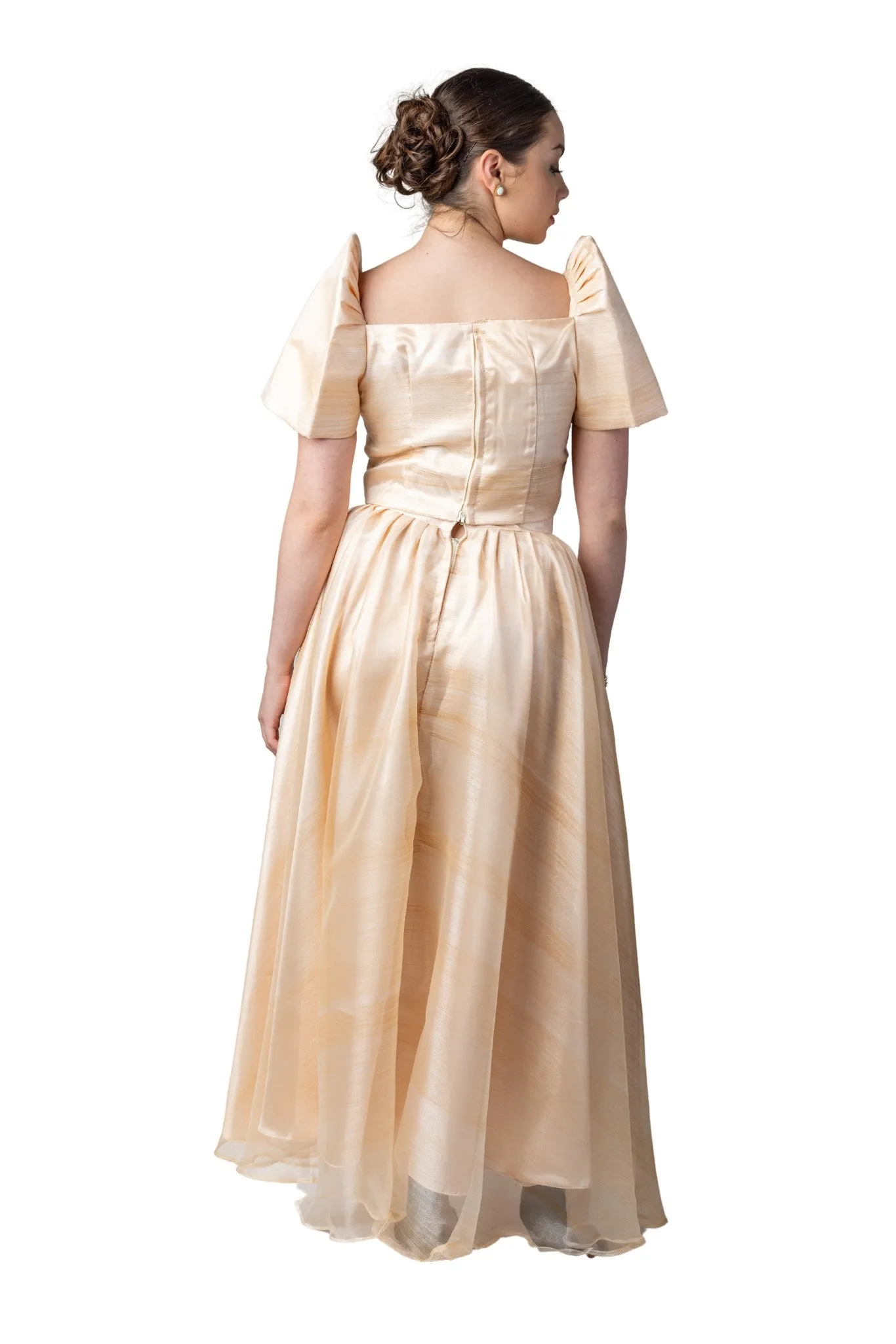 WS25 - Baro't Saya Organza Pina Filipiniana - Top and Skirt Set