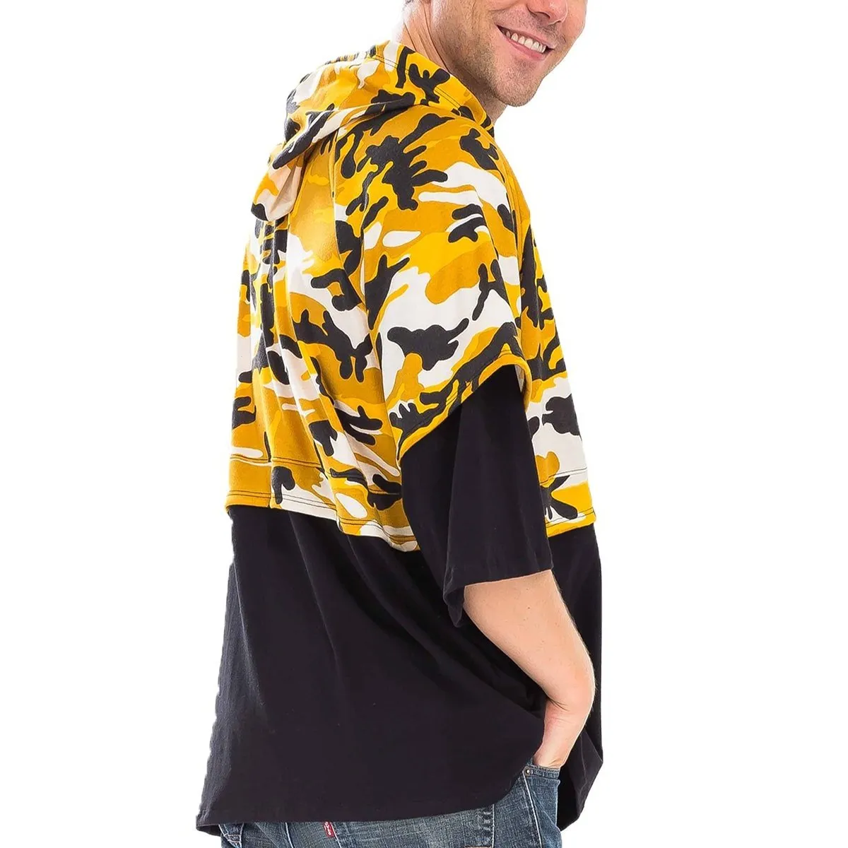 Yellow Camo French Terry Pullover